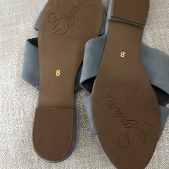 Seychelles blue suede slides - Picture 3 of 5